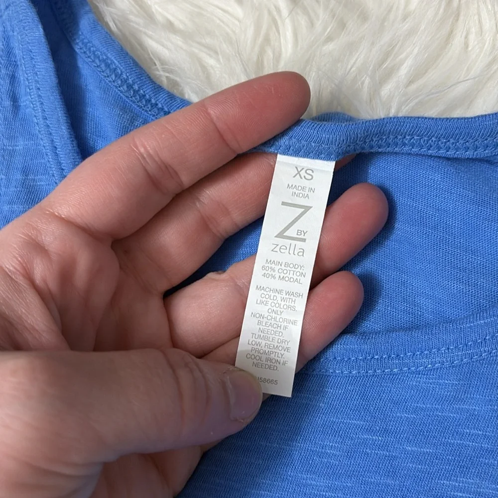 Flawed Z By Zella Blue Muscle Tank Size XS